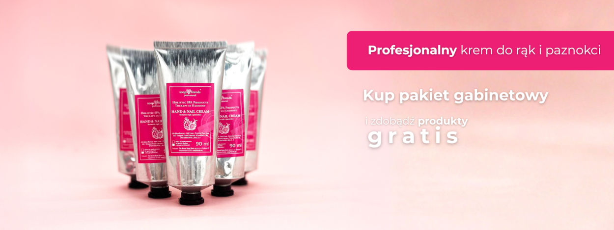 Profesjonalny krem do rąk do salonu manicure, salonu SPA, salonu masażu dłoni.
